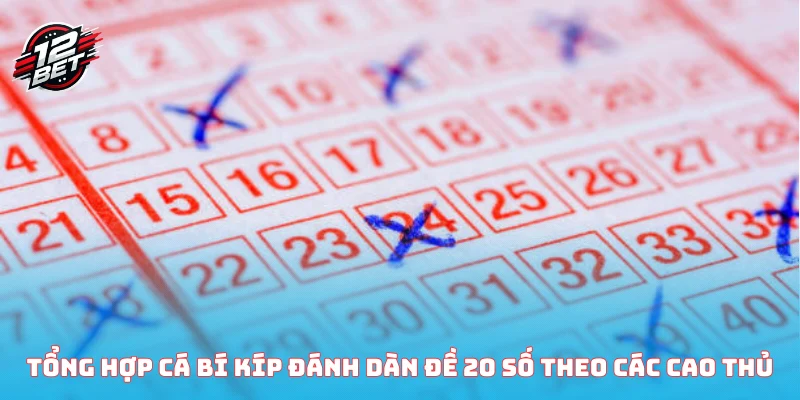 Tổng hợp cá bí kíp đánh dàn đề 20 số theo các cao thủ