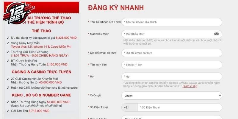 Chia sẻ cách thức đăng ký tài khoản cá cược trên trang chủ