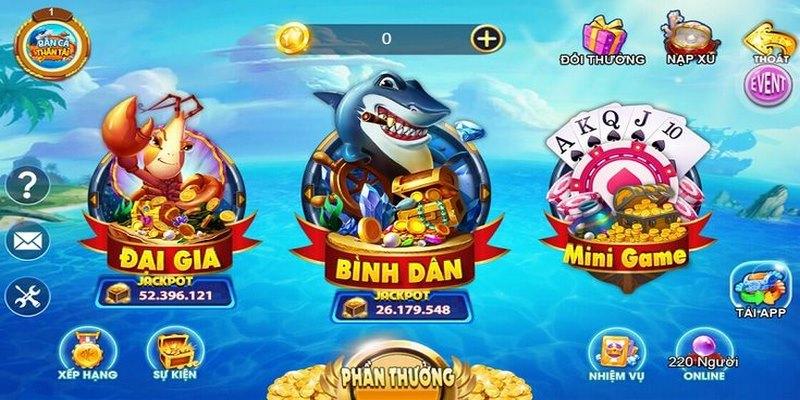Bắn Cá Thần Tài 12BET - Siêu Phẩm Giải Trí Đầy Ấn Tượng 3 Hệ thống phòng chơi trong game Bắn cá phù hợp với nhiều đối tượng